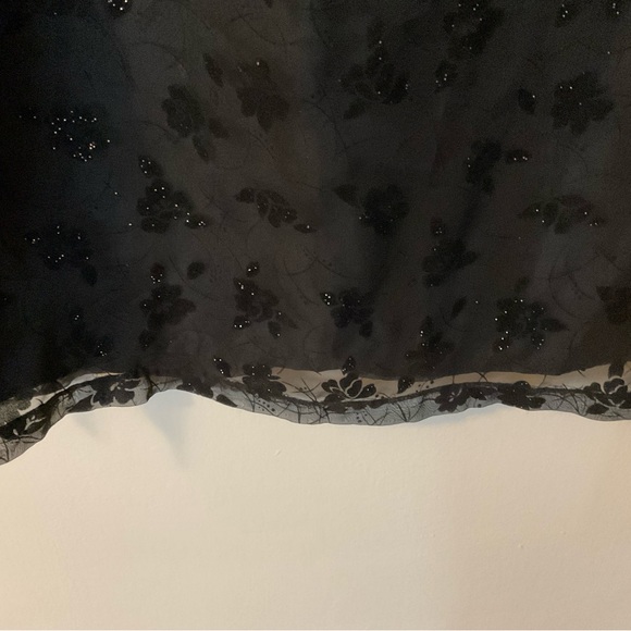 Woman’s B.Moss Dress Collection Long Sheer Lined Black Evening Dress, Sz 12 - Picture 5 of 11